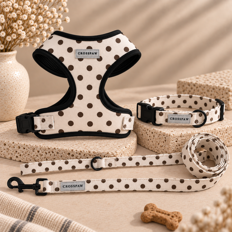 Mocha Dot Walk Set