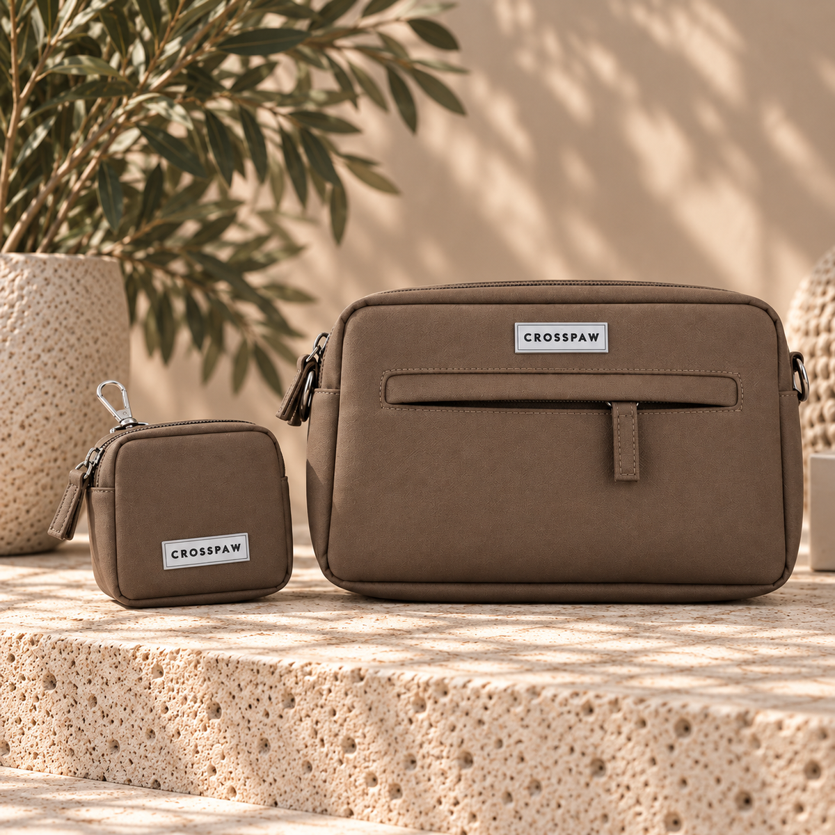 The Crosspaw Dog Walking Bag - Truffle