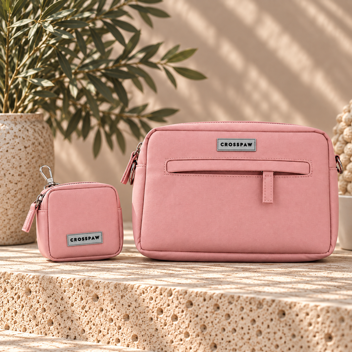 The Crosspaw Dog Walking Bag - Blush