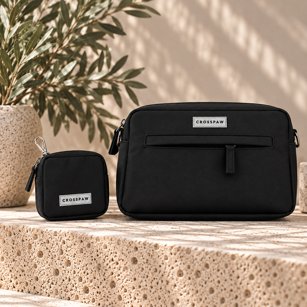 The Crosspaw Dog Walking Bag - Black